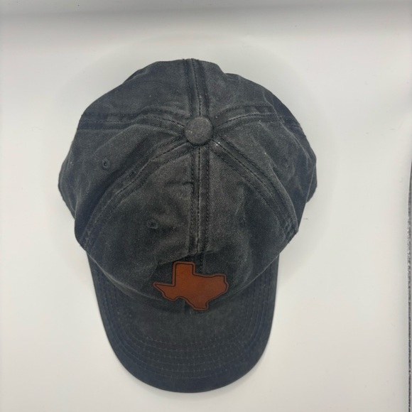 Cobra Distressed Gray Men's Cap with Brown Texas Patch - Picture 3 of 7